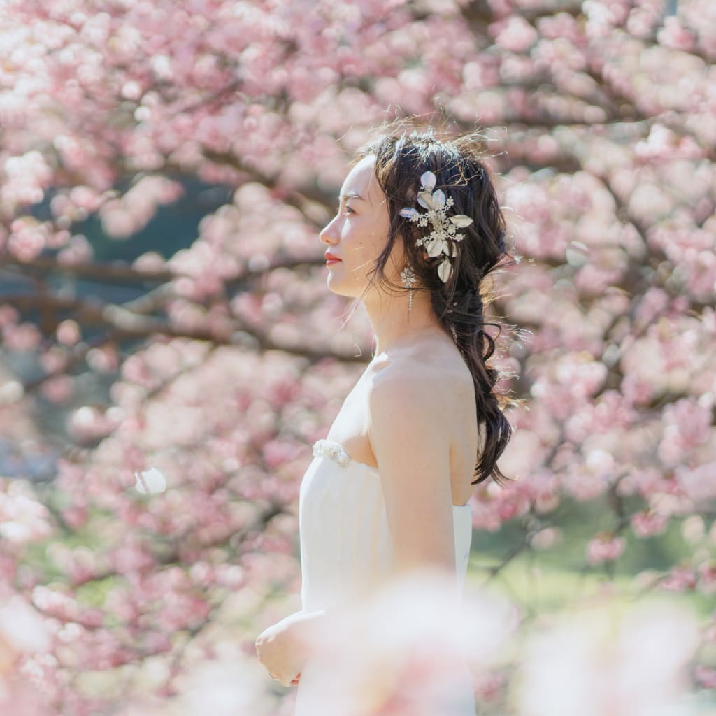 桜、菜の花おすすめ洋装ヘアスタイル