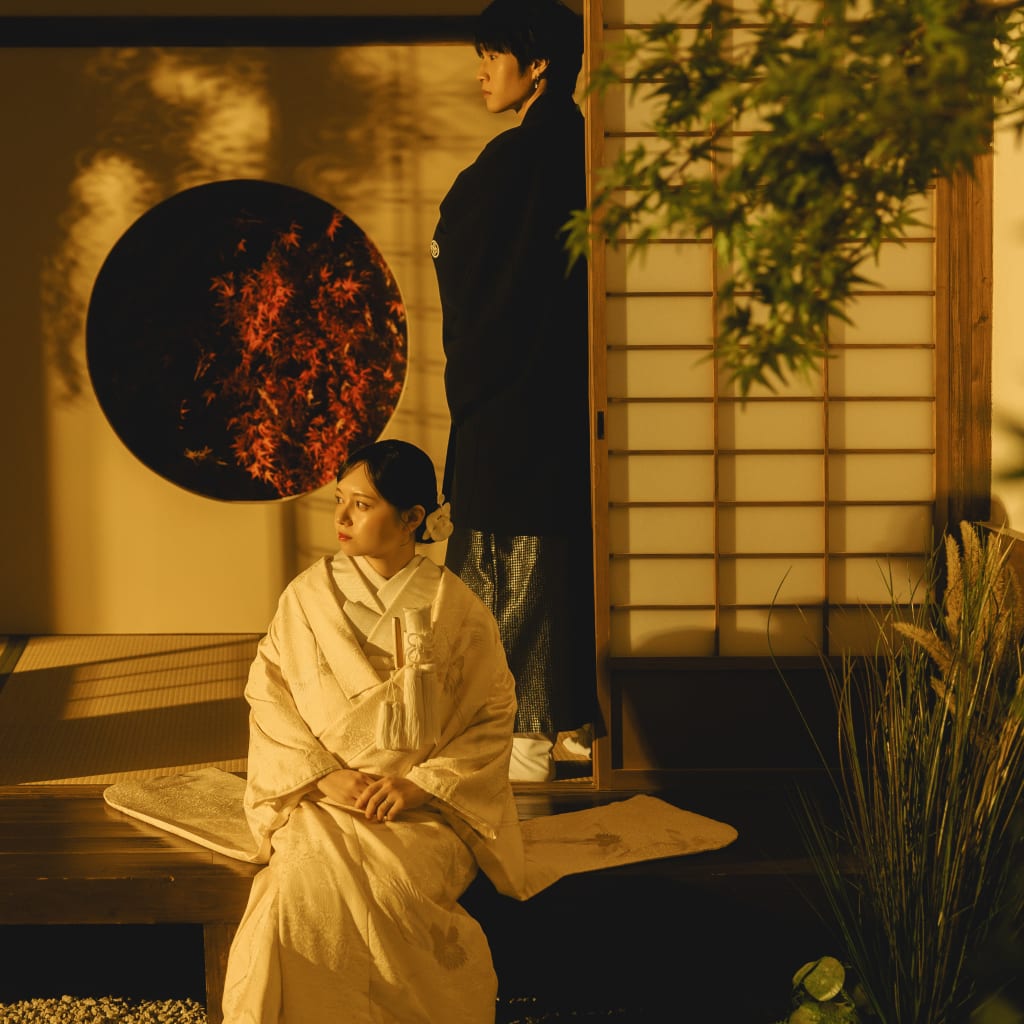 屋内庭園スタジオでカッコよく撮影！