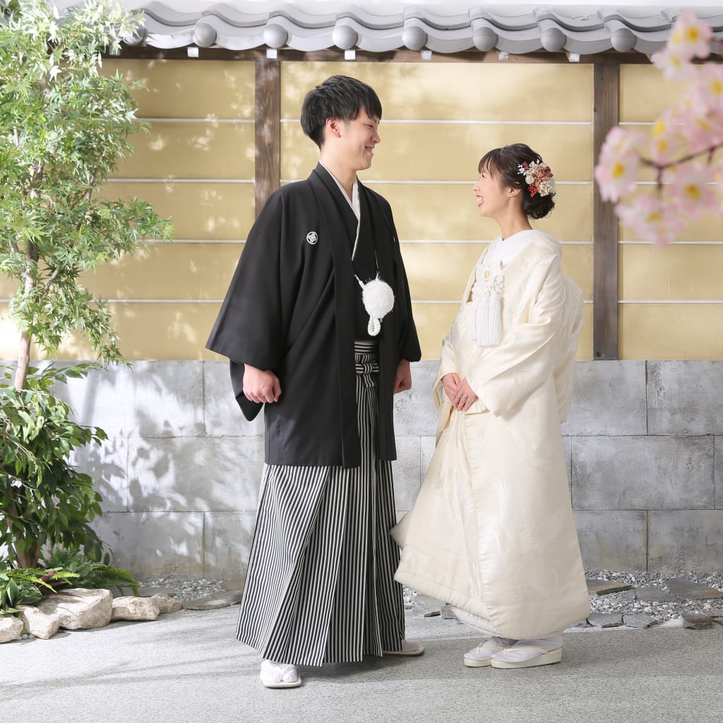 屋内庭園スタジオで2着撮影しました！