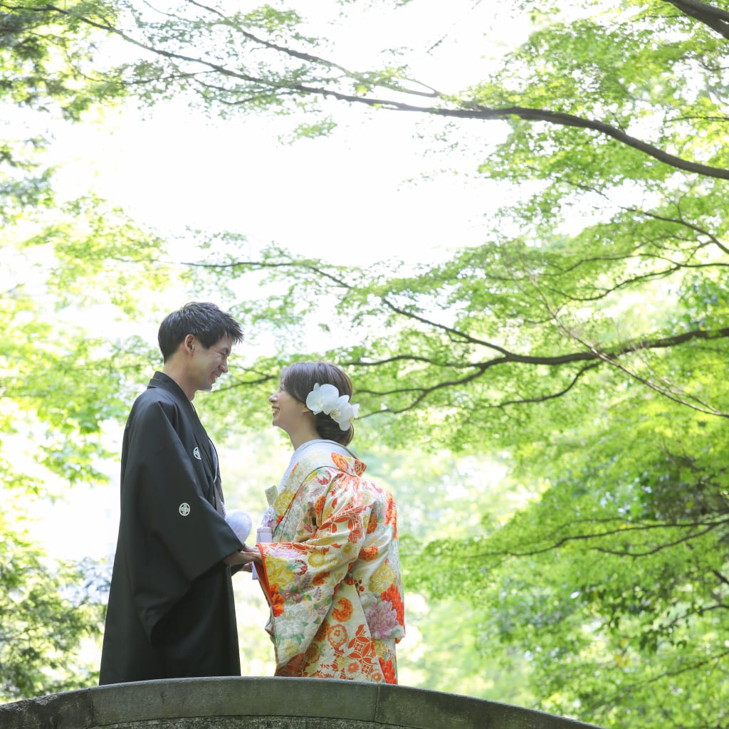 「 緑が綺麗な公園にて 」