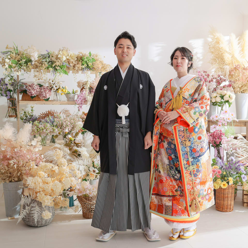 和装も洋装もいろんな背景で！