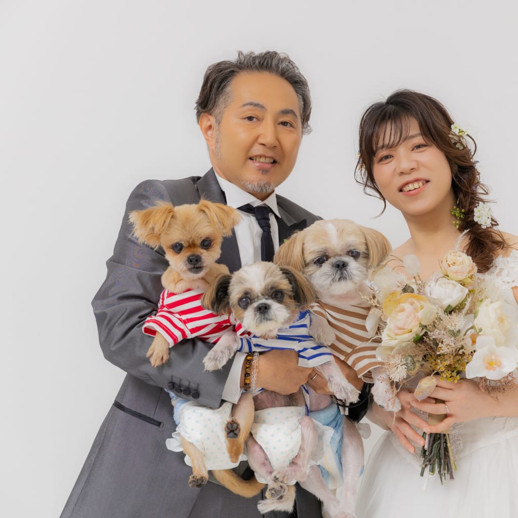 【スタジオAQUA】愛犬と一緒にわちゃわちゃ撮影♪
