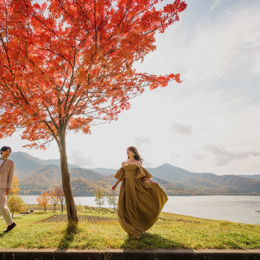 秋のかなやま湖で残す、静かなロケーションフォト🍂📸