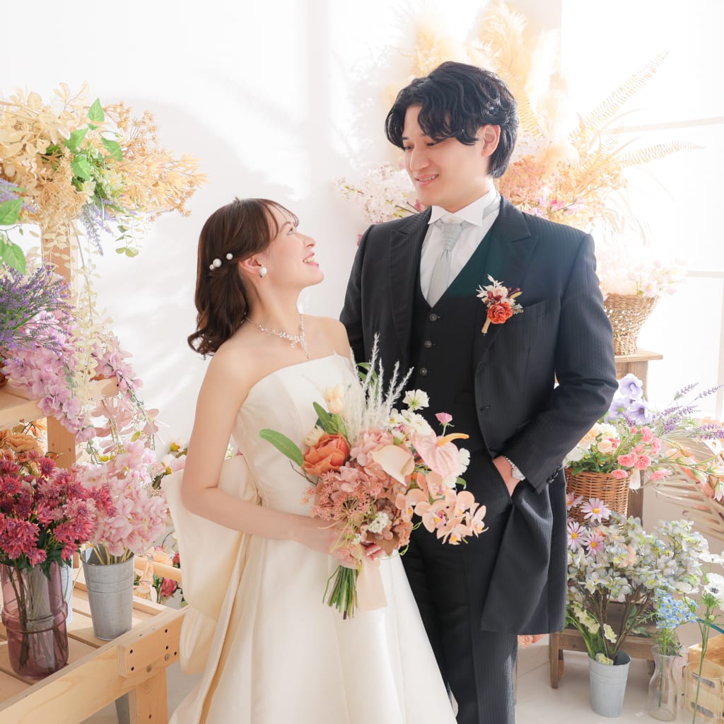 お花に囲まれたスタジオ！