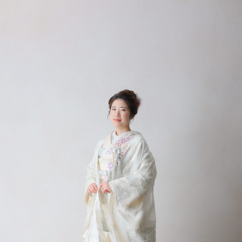 オーガンジー打掛×柄掛下