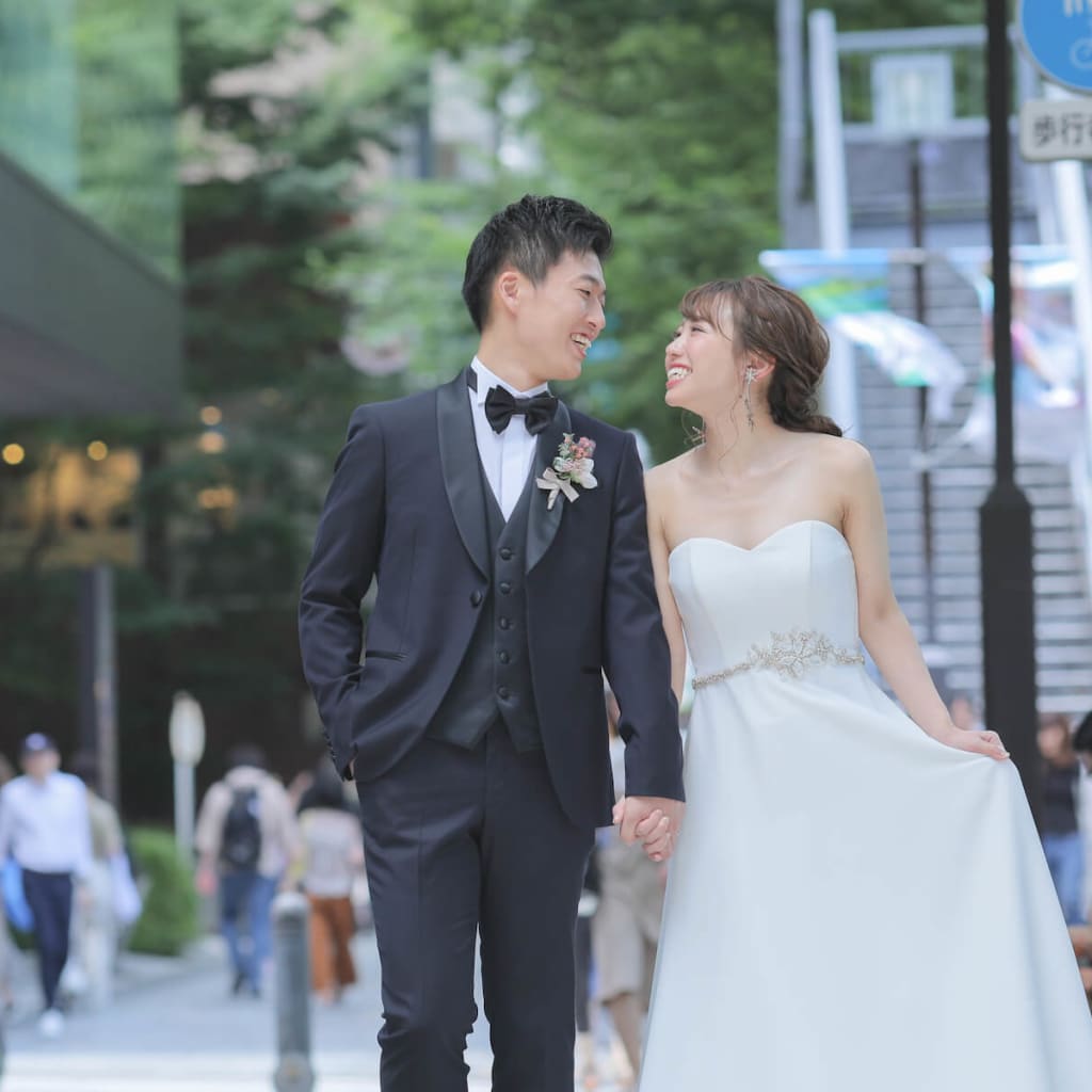 ドレスを着て街中へ♪