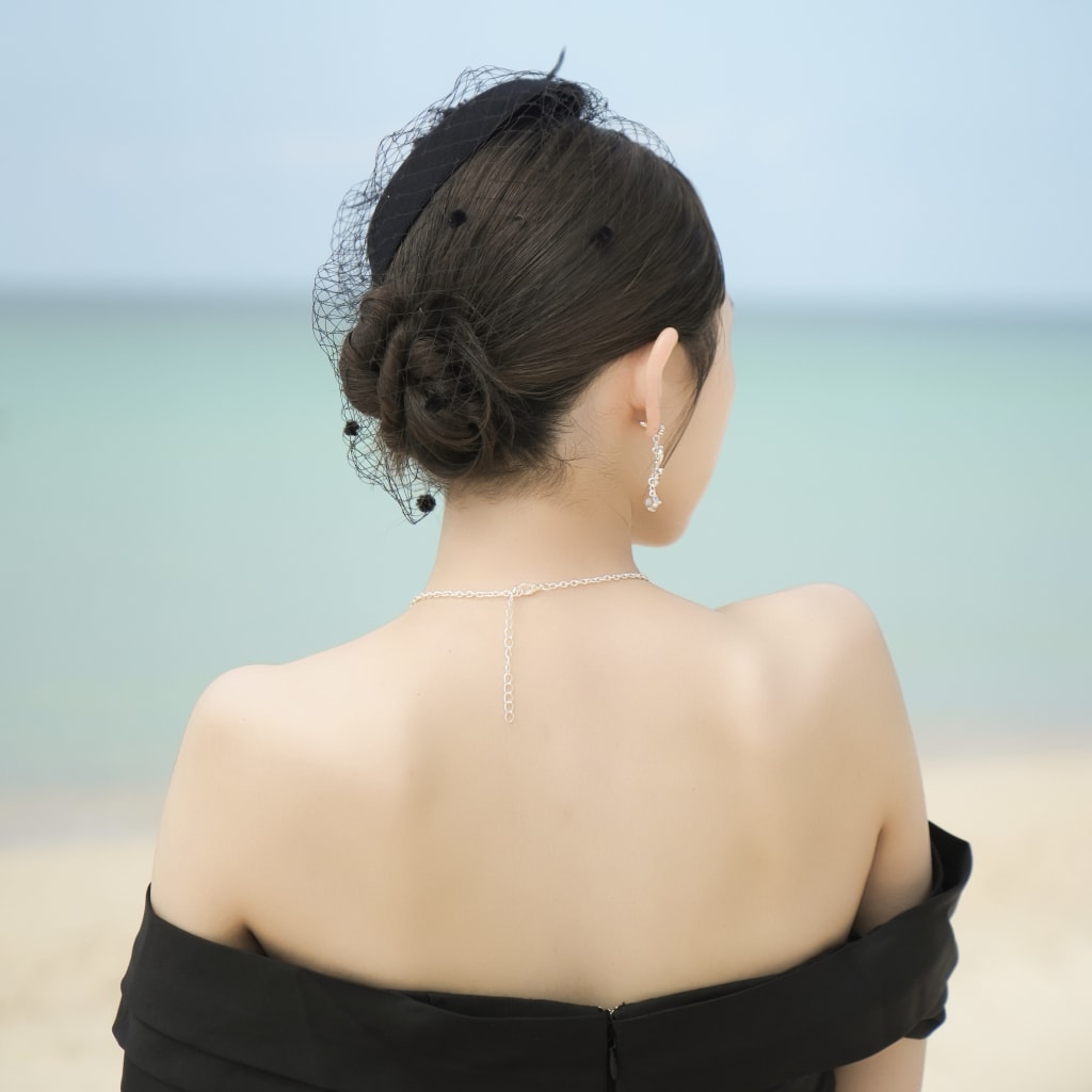 トーク帽を使ったヘアスタイル