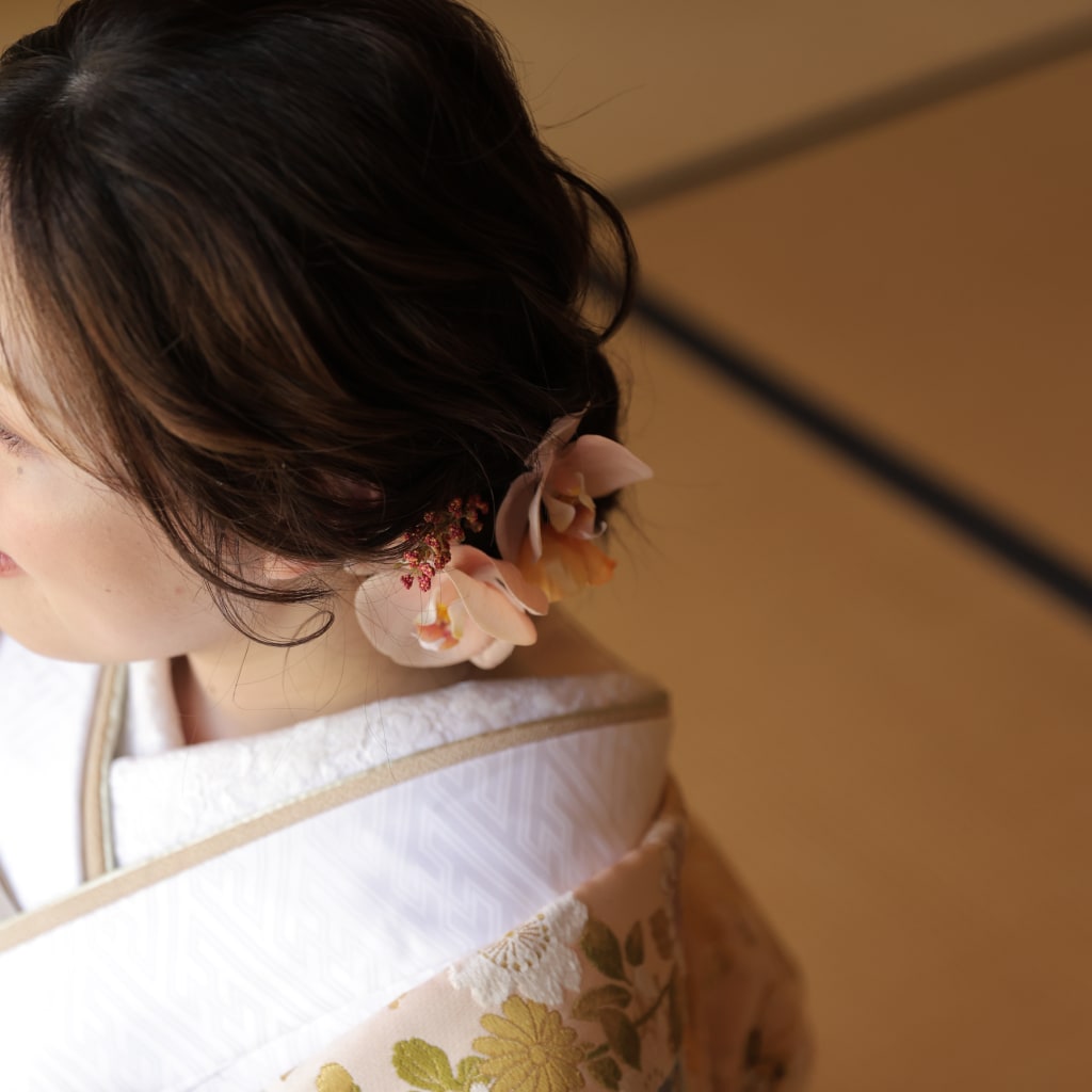 ゆるふわ和装ヘア♡