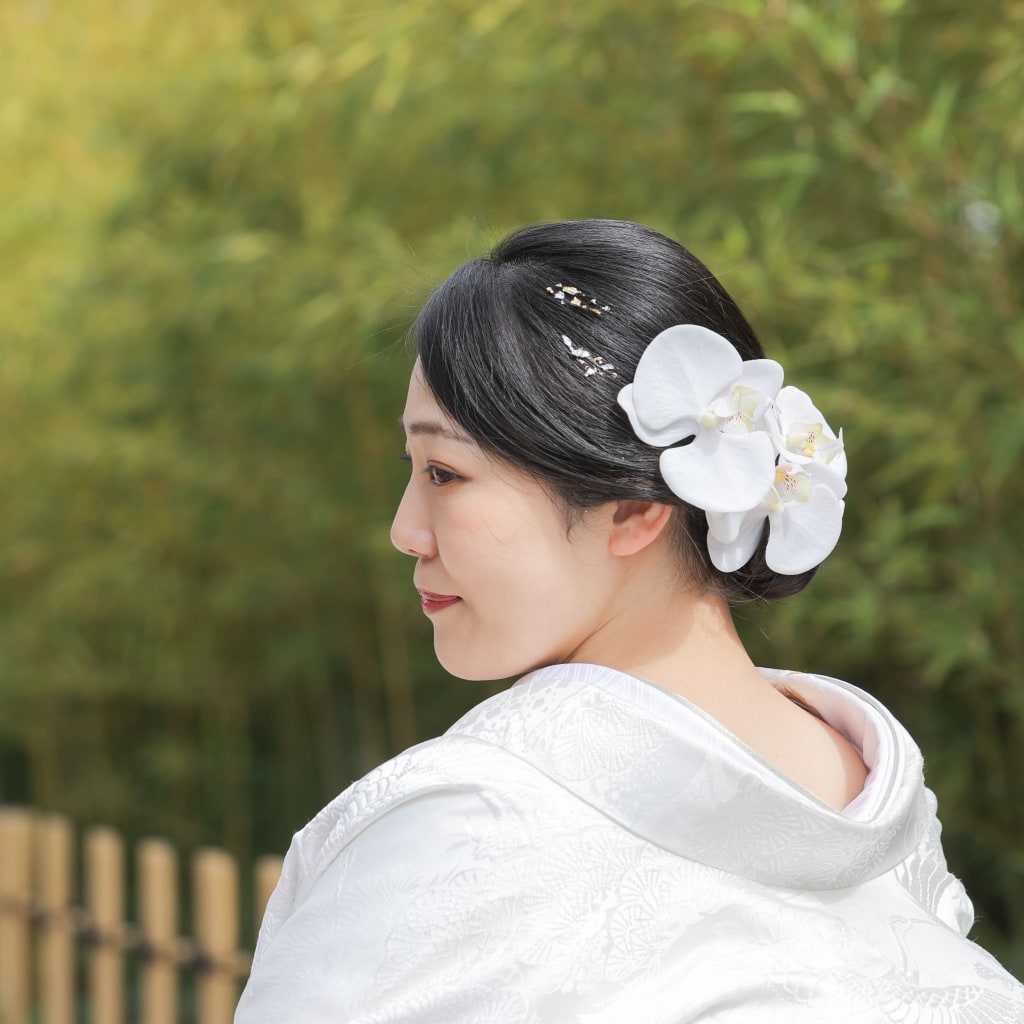 胡蝶蘭×金箔ヘア