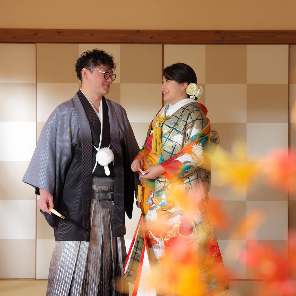 紅葉・和庭園スタジオ撮影！