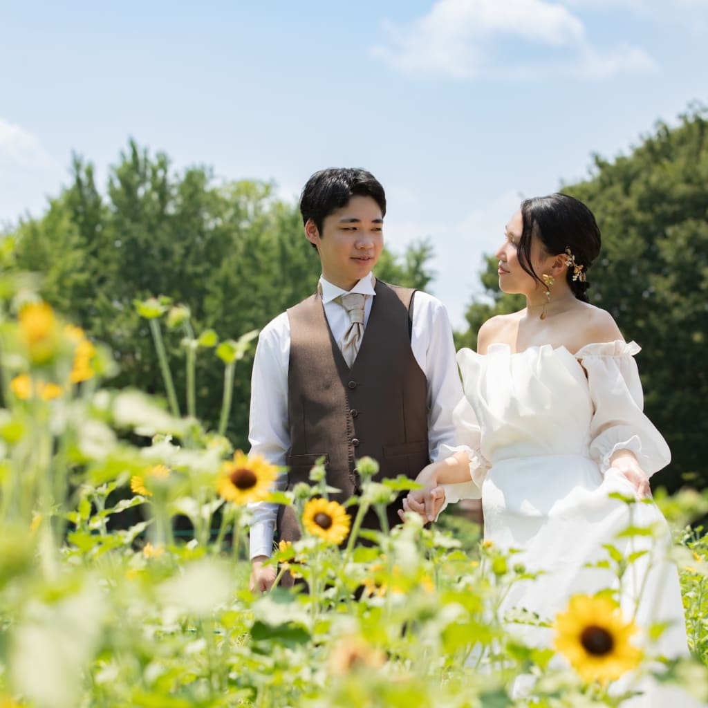 夏の昭和記念公園での撮影