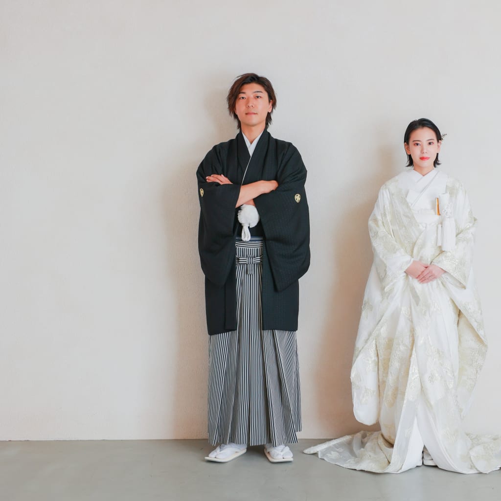 オーガンジー素材の打掛