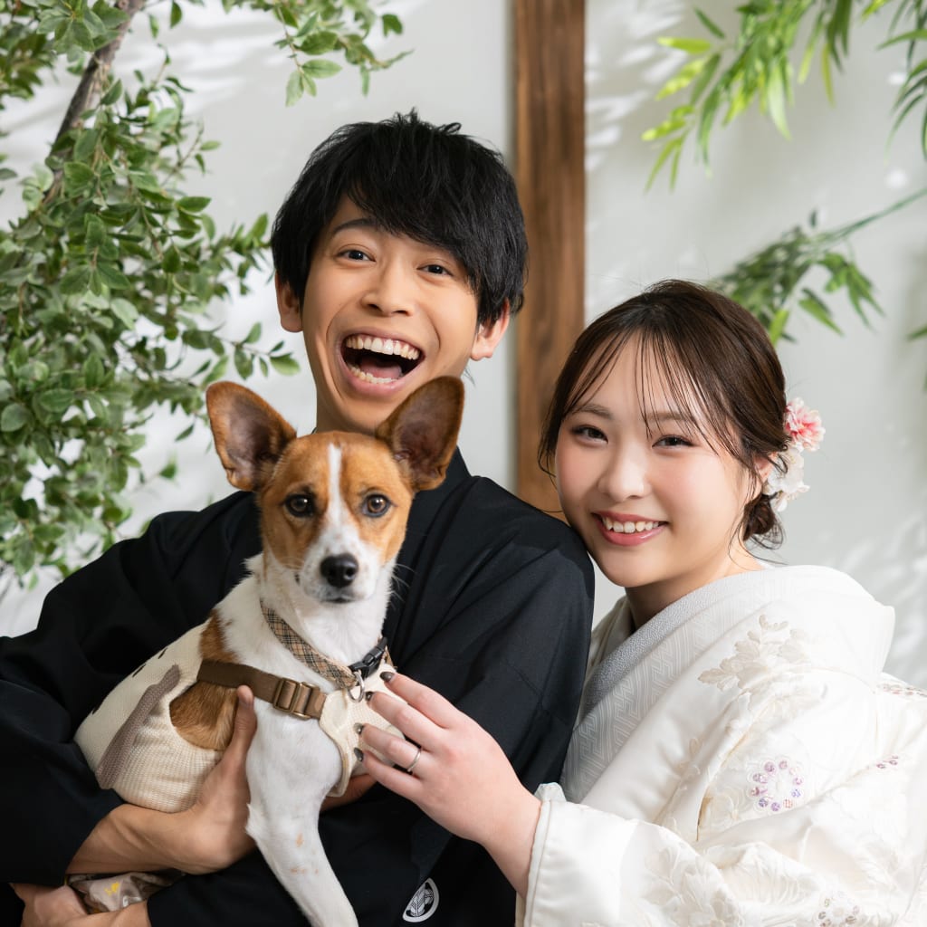 愛犬とスタジオ撮影！
