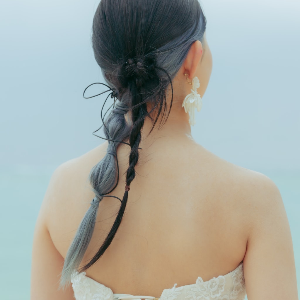 個性派編み下ろしヘア☆