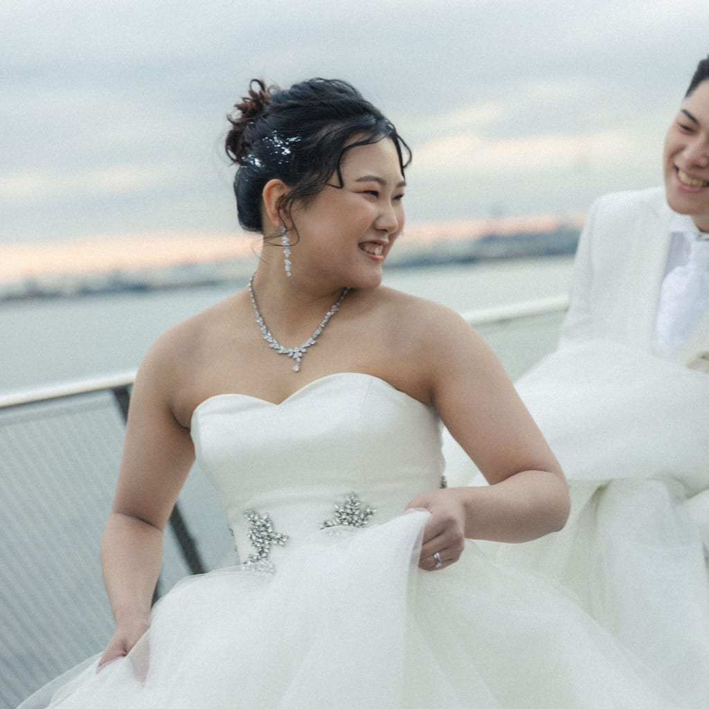 みなとみらいの背景一望！大桟橋