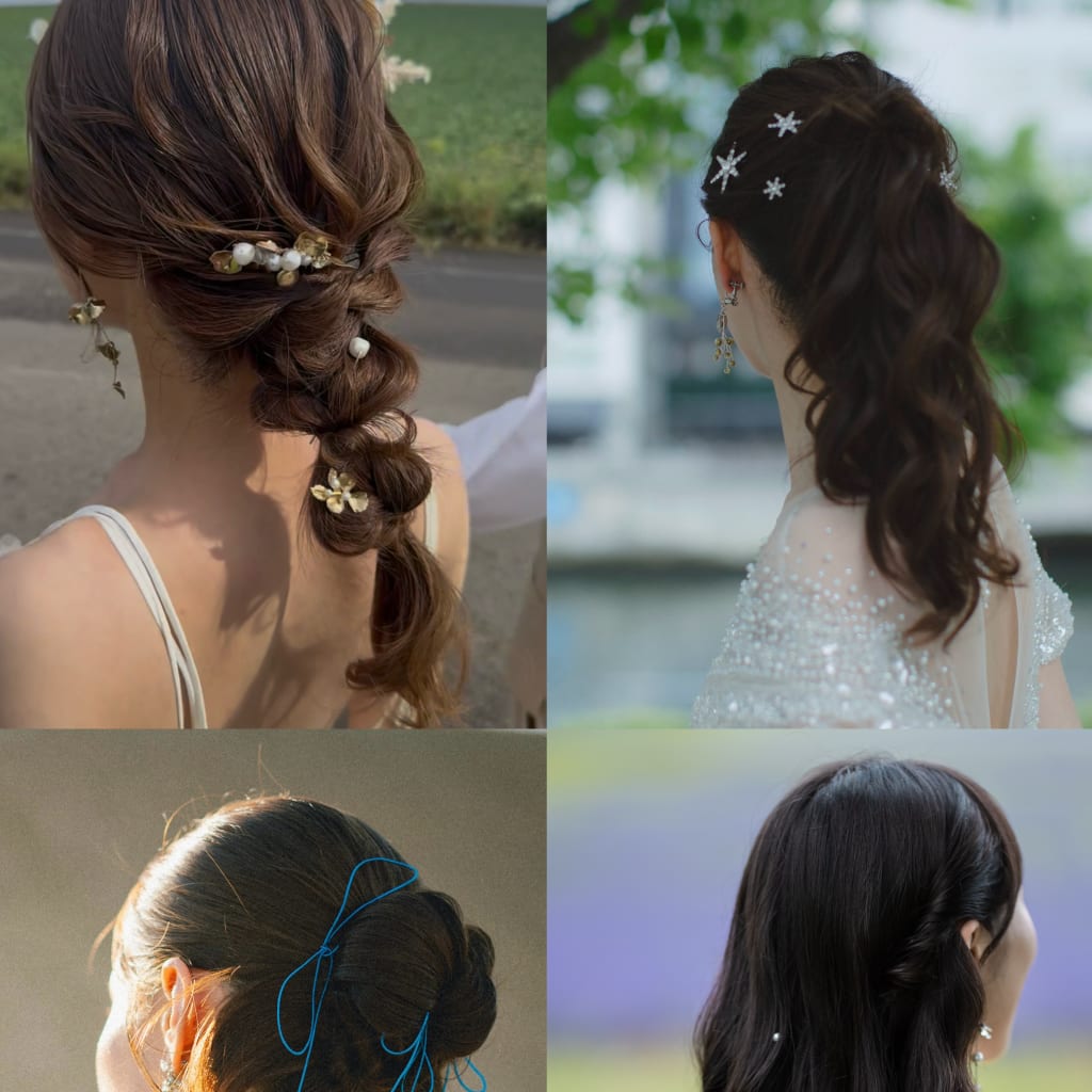 洋装ヘアスタイル4選･:*