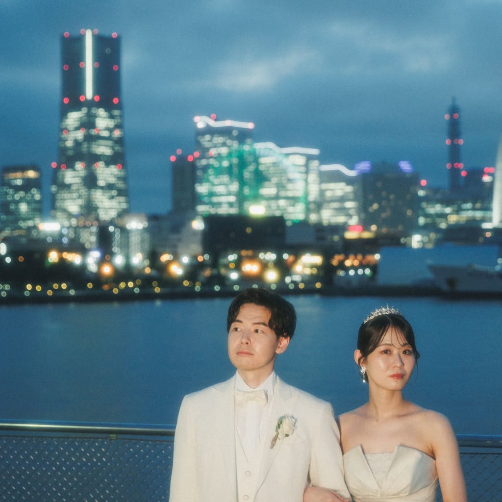 夜景の大桟橋【フィルムのような雰囲気で】