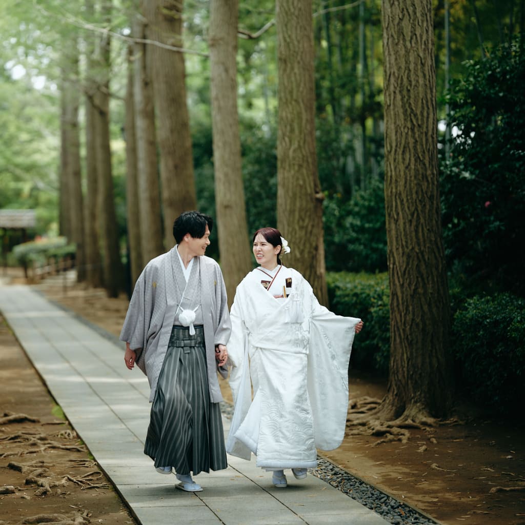 緑豊かな大田黒公園で刻む、笑顔あふれるウェディングフォト