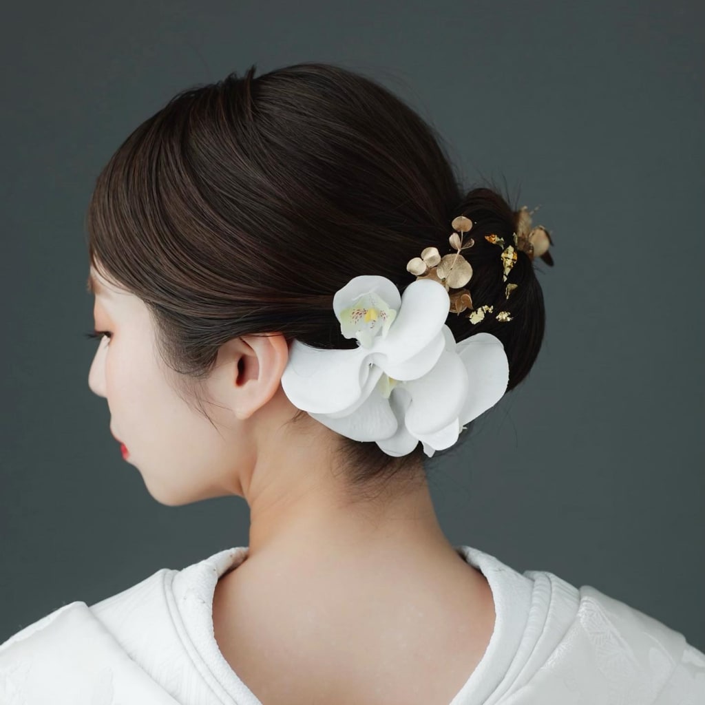 しっとりまとめ髪