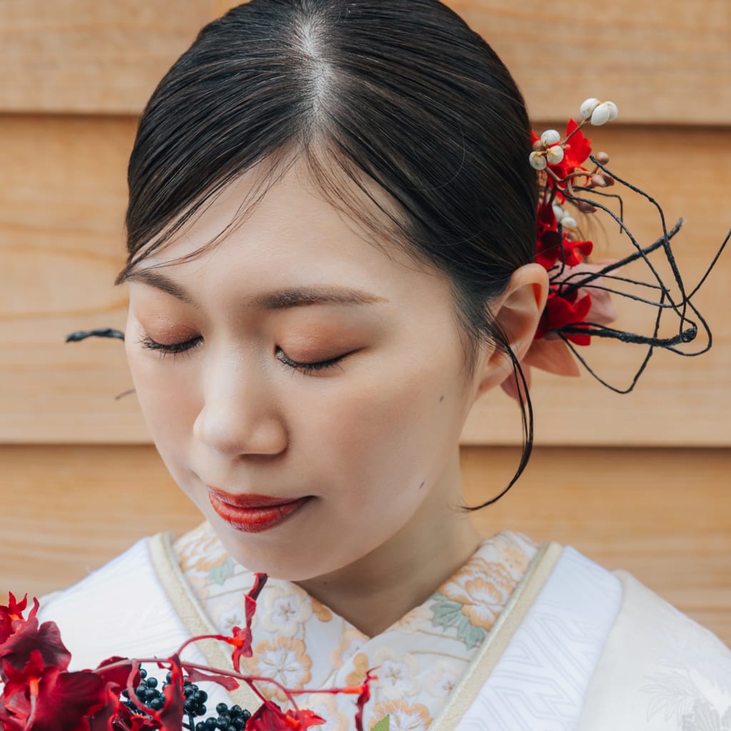 大人のオシャレな一癖ヘアアレンジ集 〜和装・白無垢ver〜