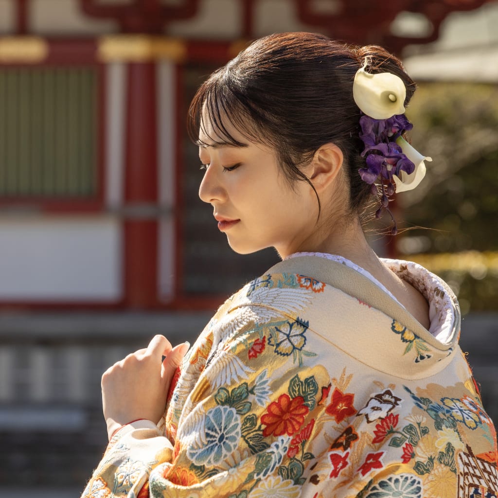 カチモリ風アップスタイル