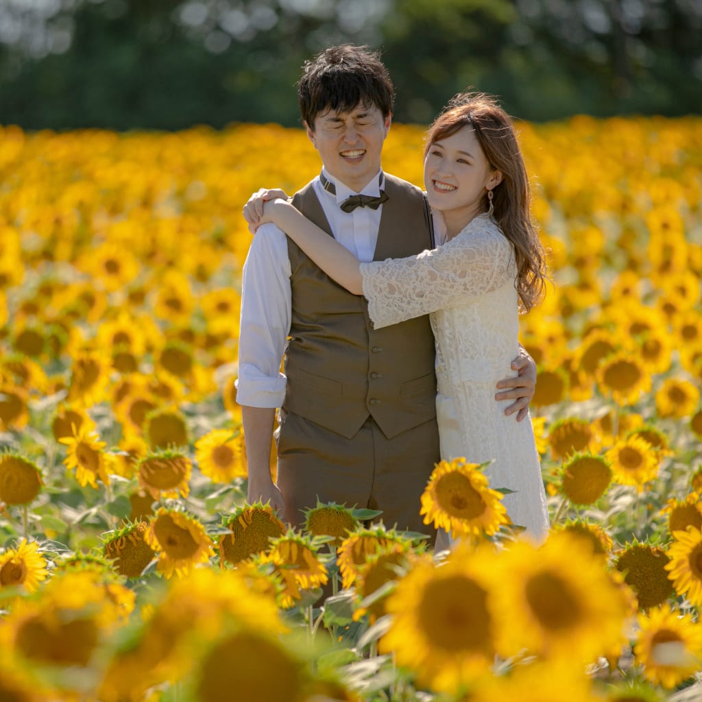 🌻キャンペーン🌻日本最大のひまわり畑でウエディングフォトを撮影しませんか？
