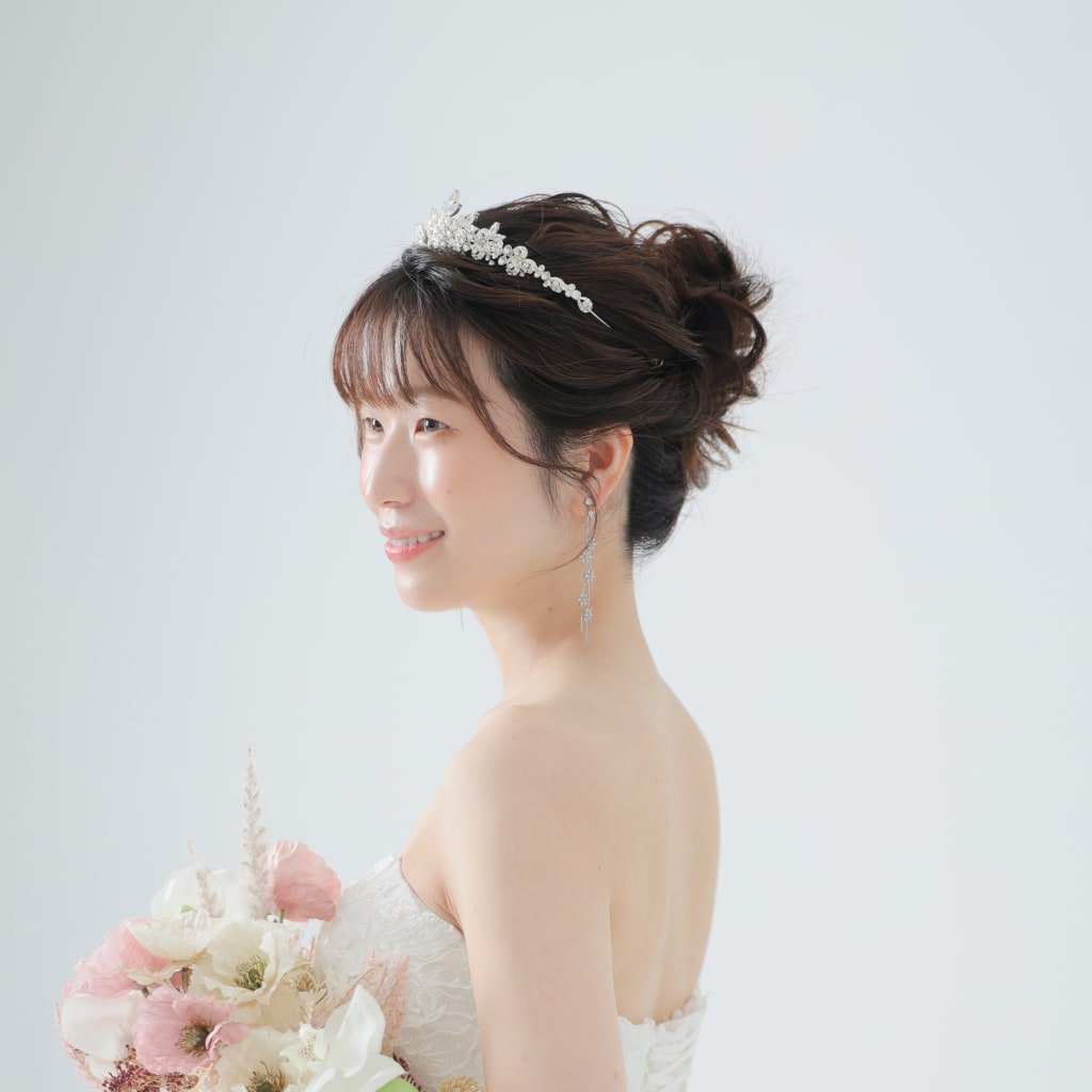 和装→洋装のヘアチェンジ