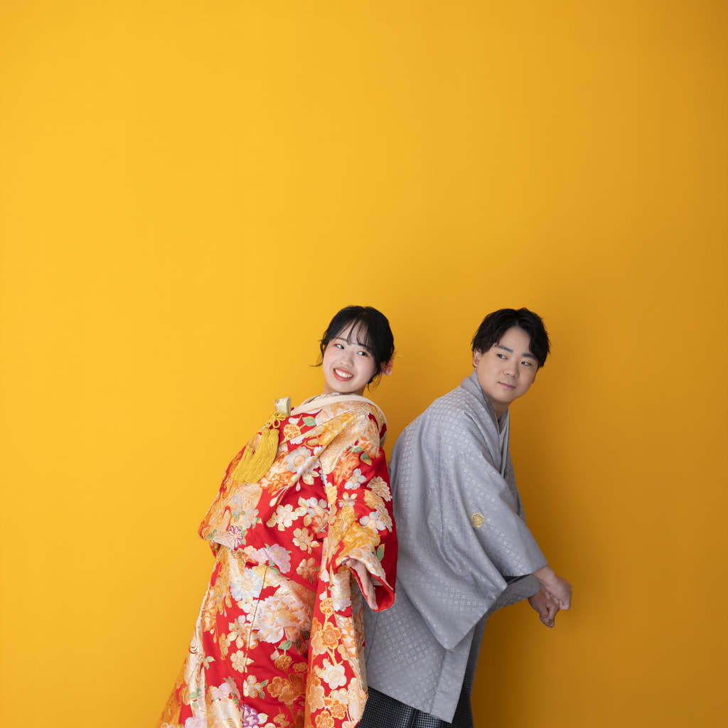 和装ハウススタジオで楽しく撮影