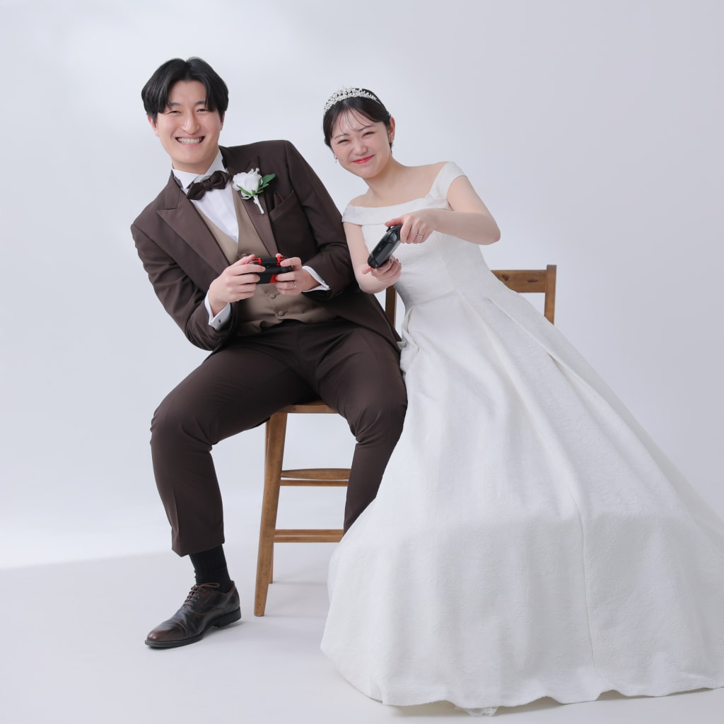 お二人の好きと一緒に！洋装スタジオ撮影！