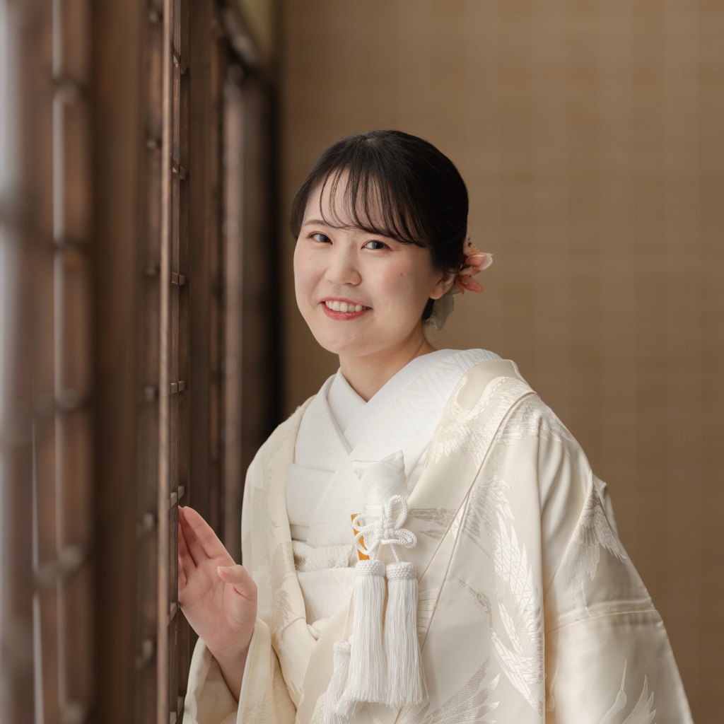 白無垢に合うシニヨンスタイル