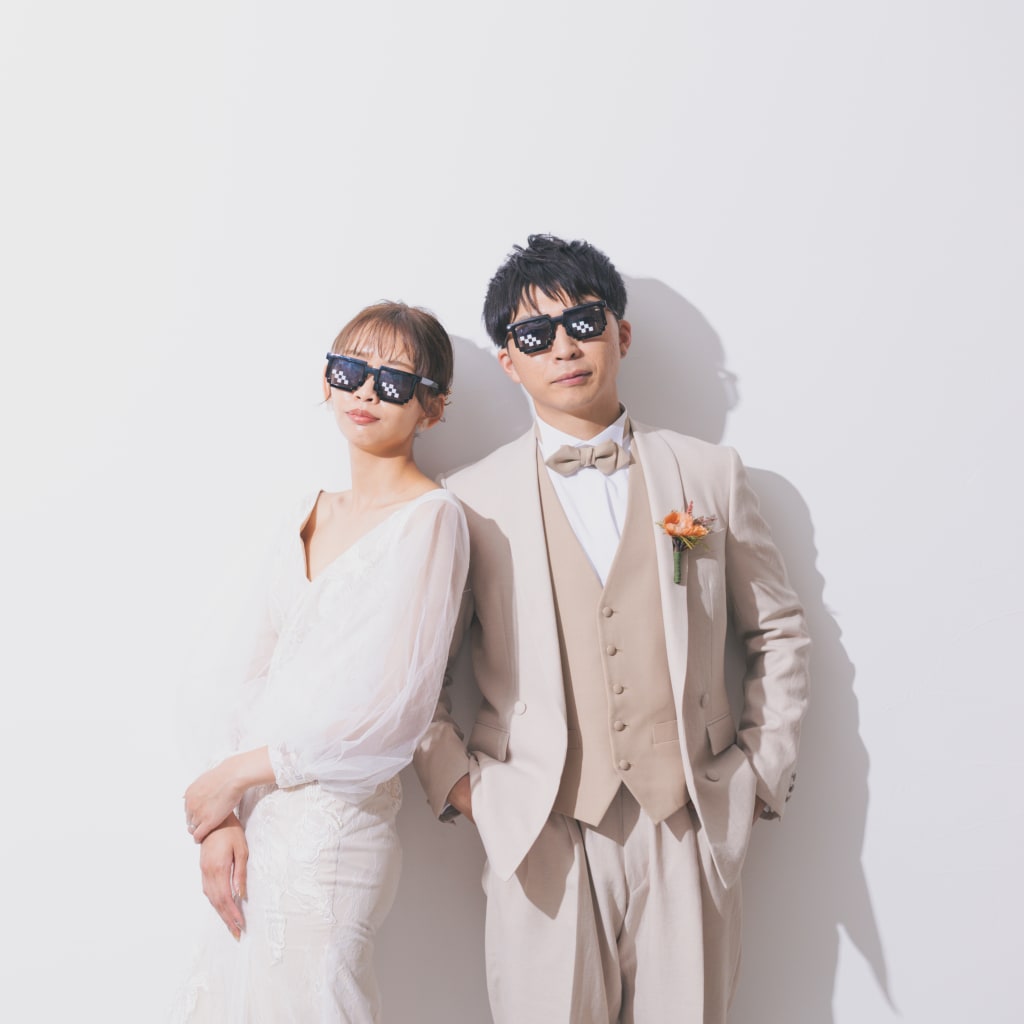 小物を持ってきてお二人らしく。