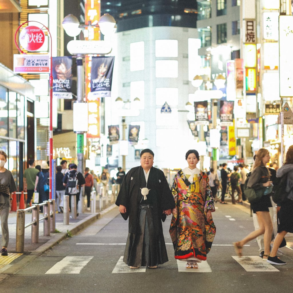 和装でストリート♪