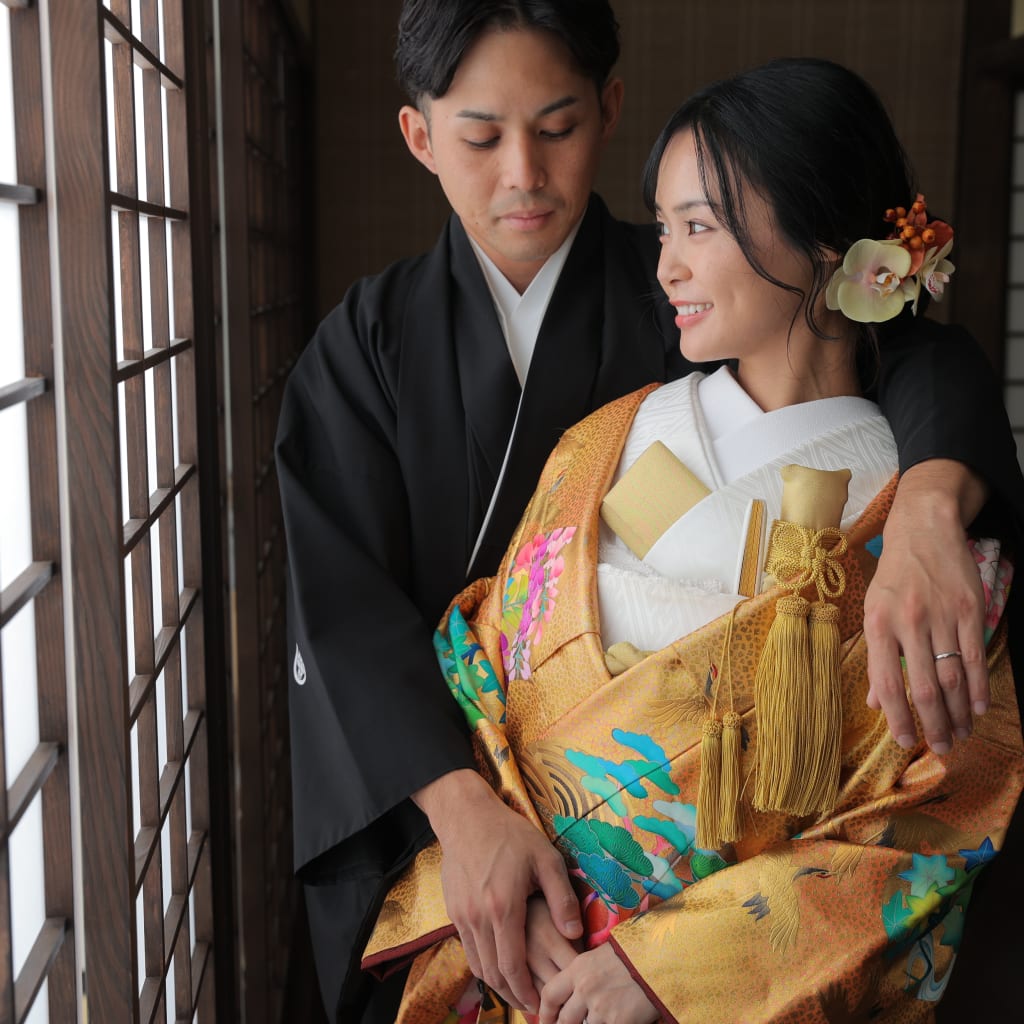 屋内庭園での和装撮影！