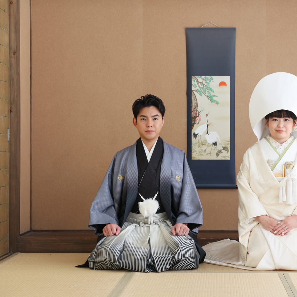 屋内庭園スタジオで色打掛も白無垢も叶える2着プラン♪