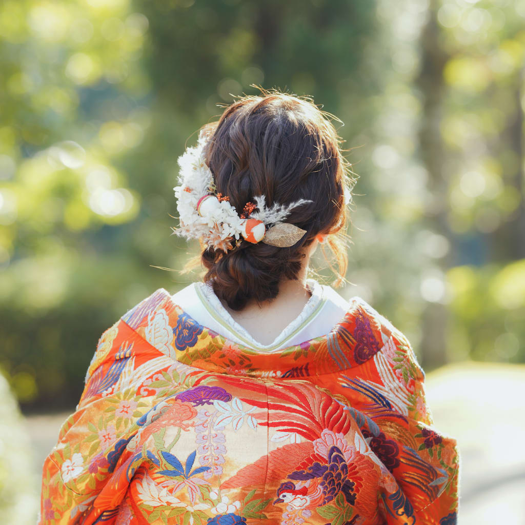 和装から洋装にヘアチェンジ！