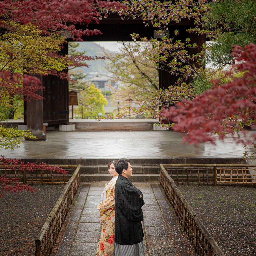 春紅葉と金戒光明寺