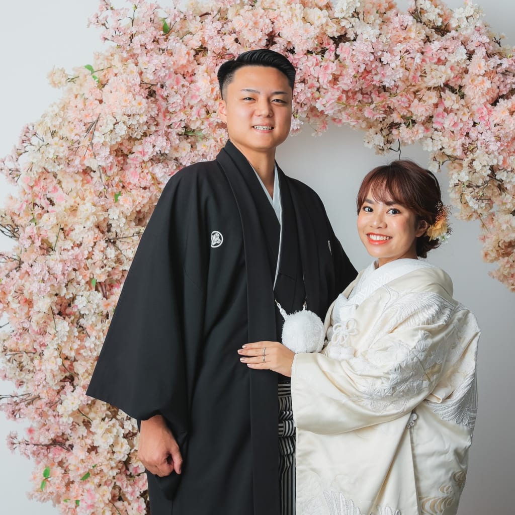 仲良く和装で楽しい撮影！