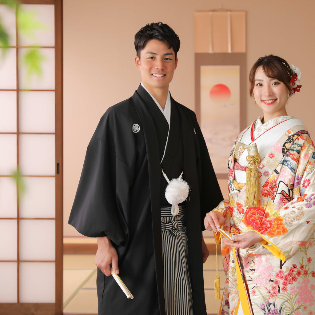 和装をスタジオで前撮り撮影！