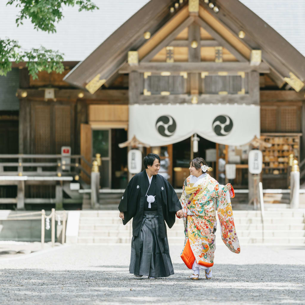 和装もOK！神社で撮影可能な和装プラン