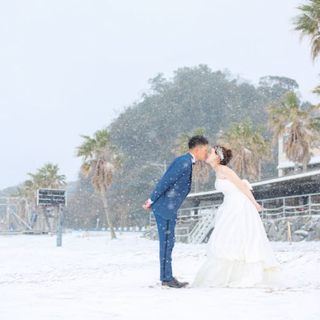 雪と糸島。　