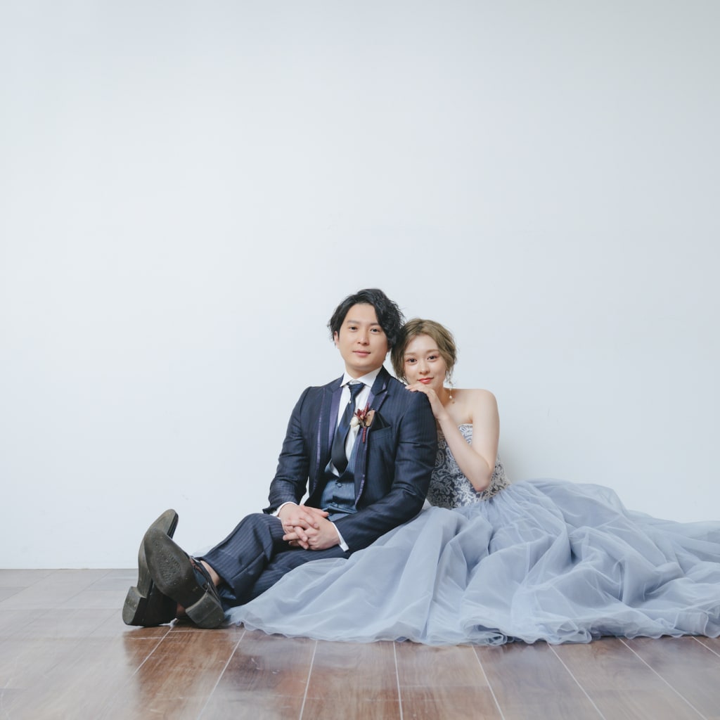 屋内庭園と洋装ハウススタジオ撮影