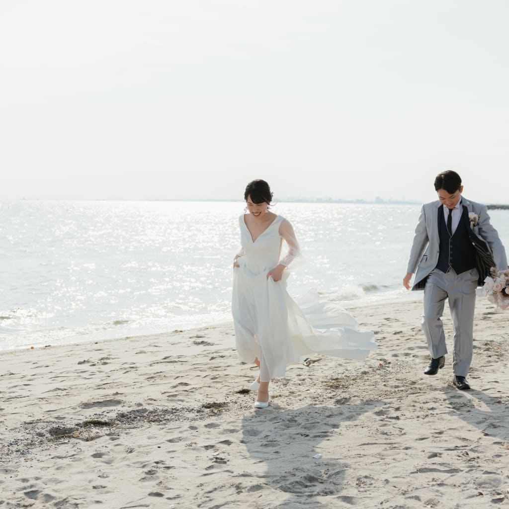 1日で！屋内庭園スタジオ+稲毛海浜公園撮影