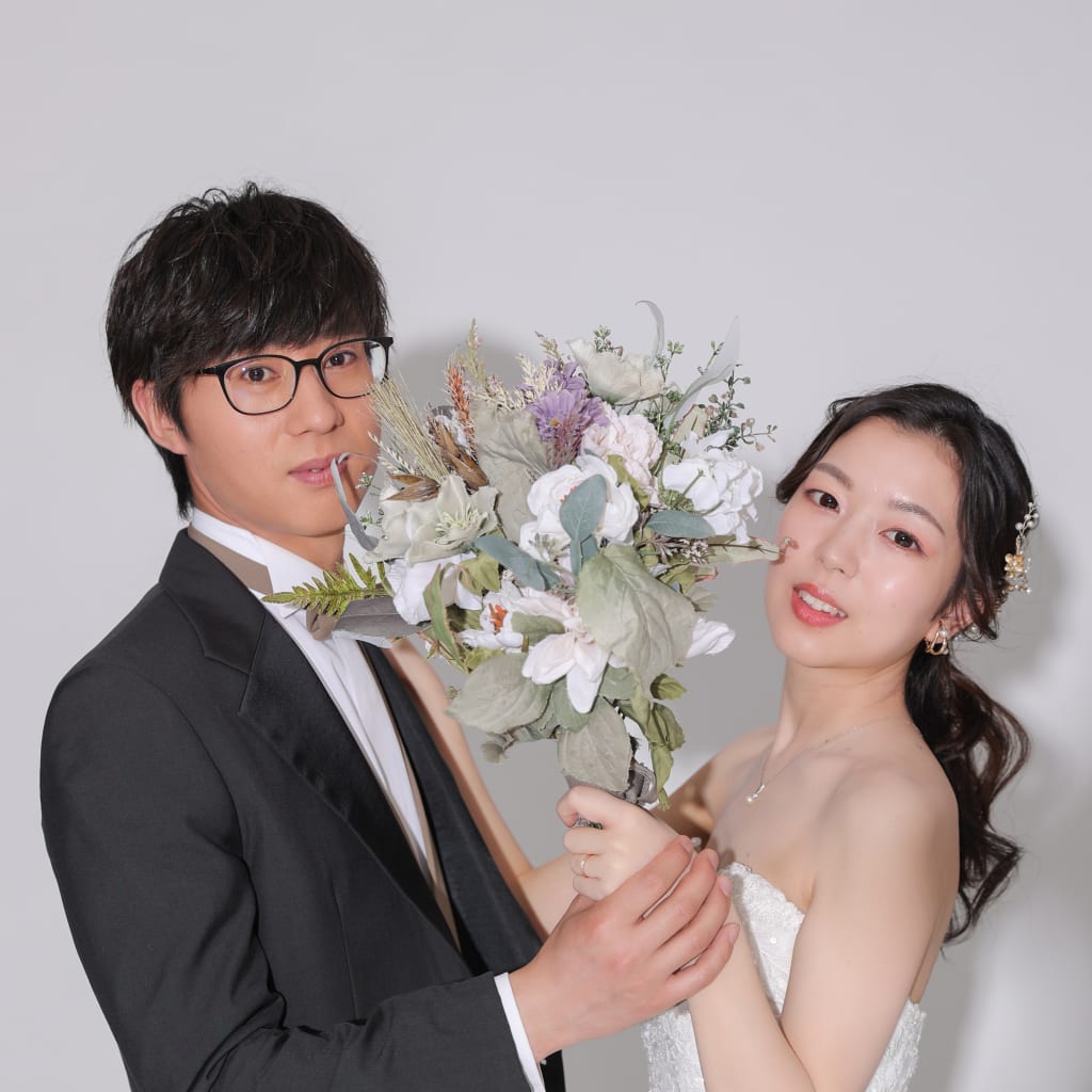 お二人らしいスタジオ撮影