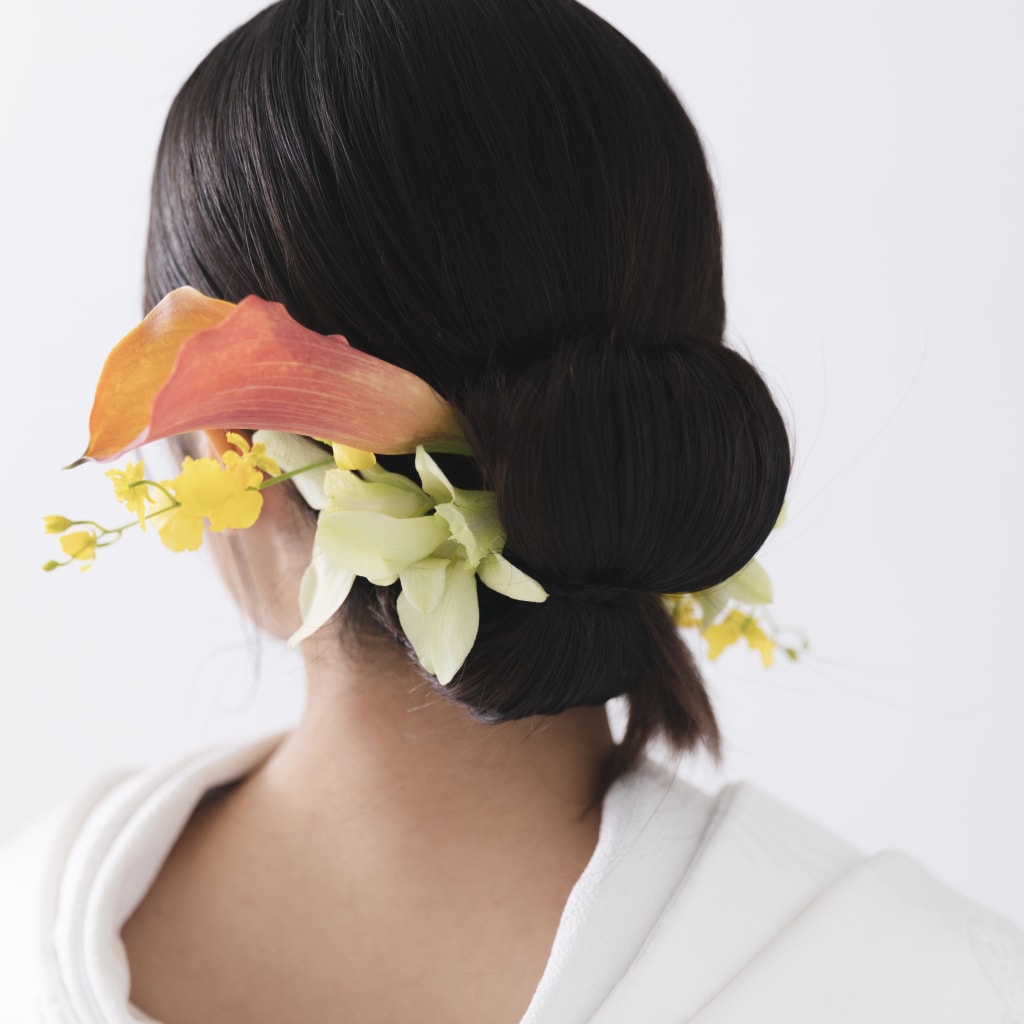 生花シニヨン