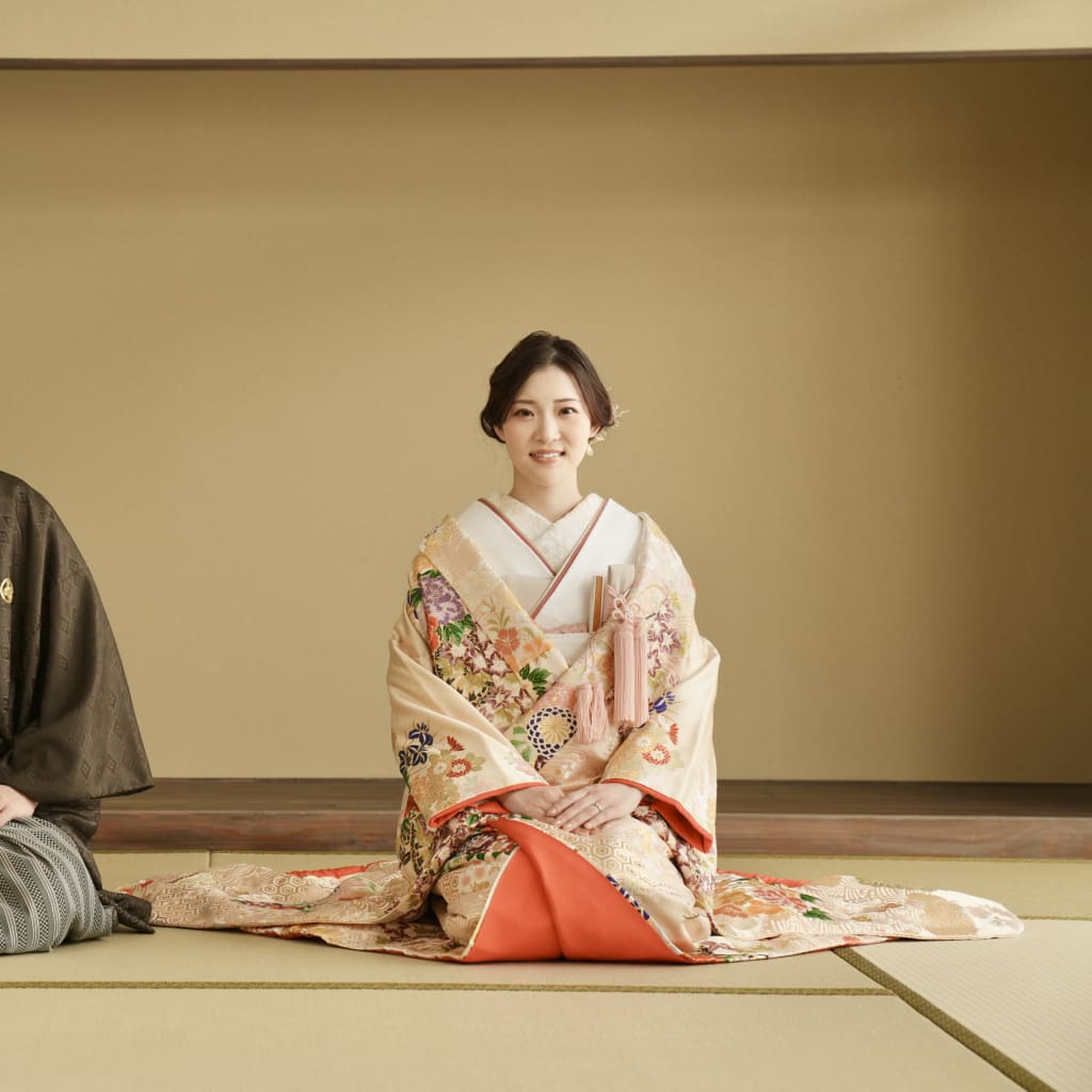 和庭園 × 色打掛コーディネート