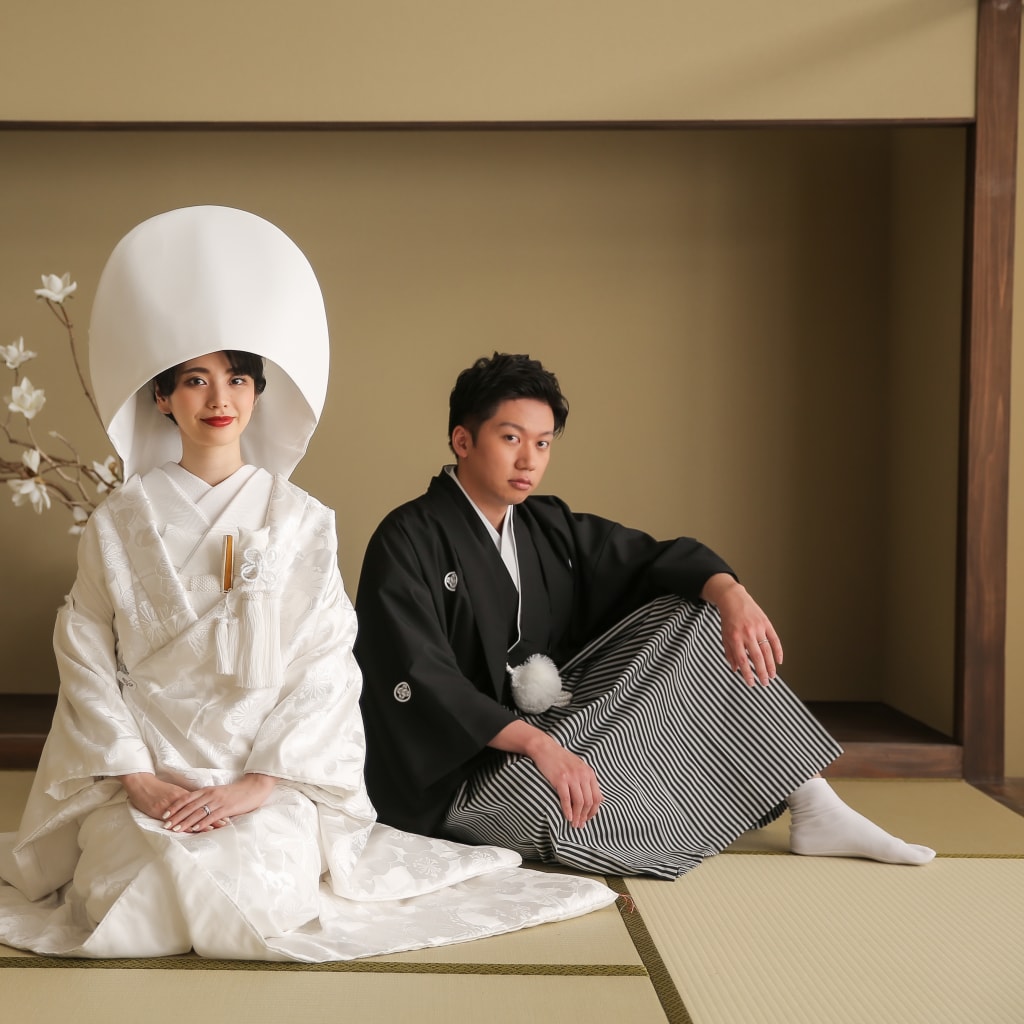 屋内庭園での和装スタイル紹介✨