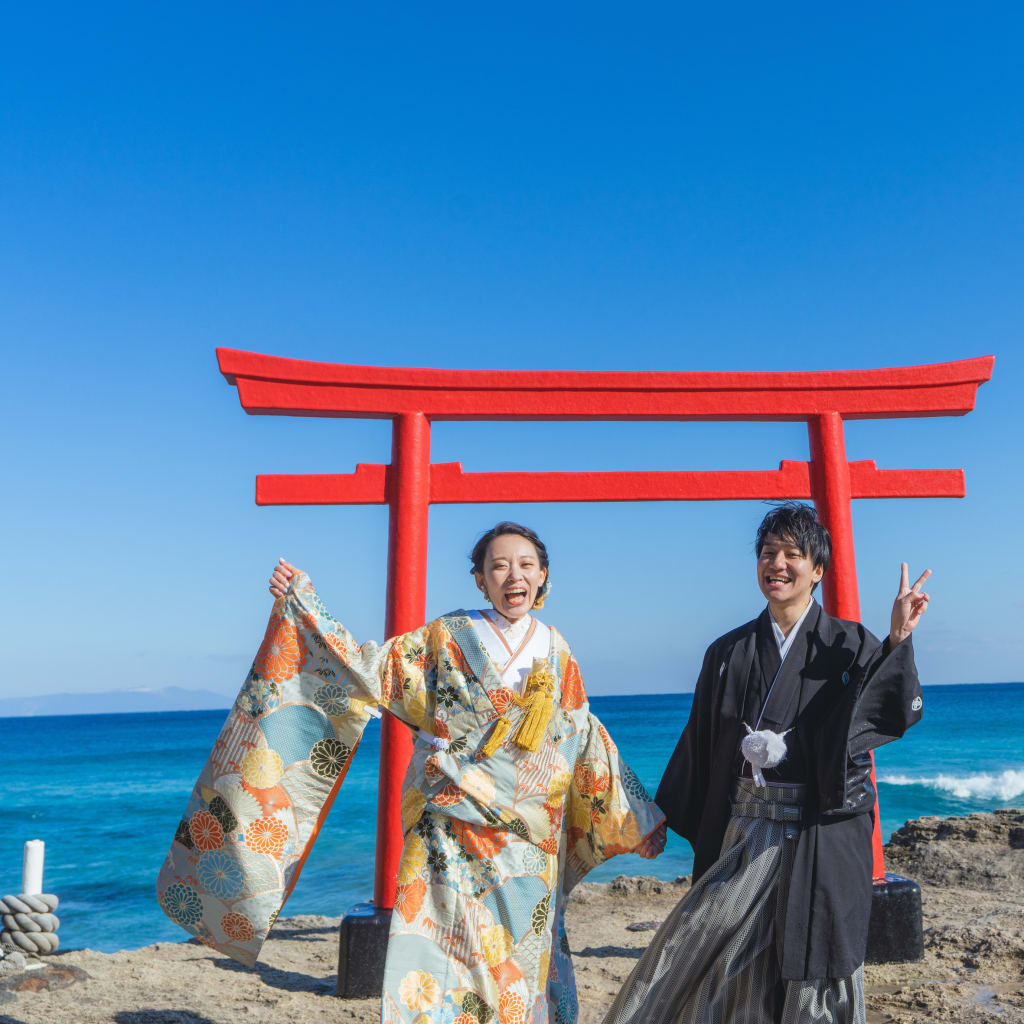 海が見える　白浜神社