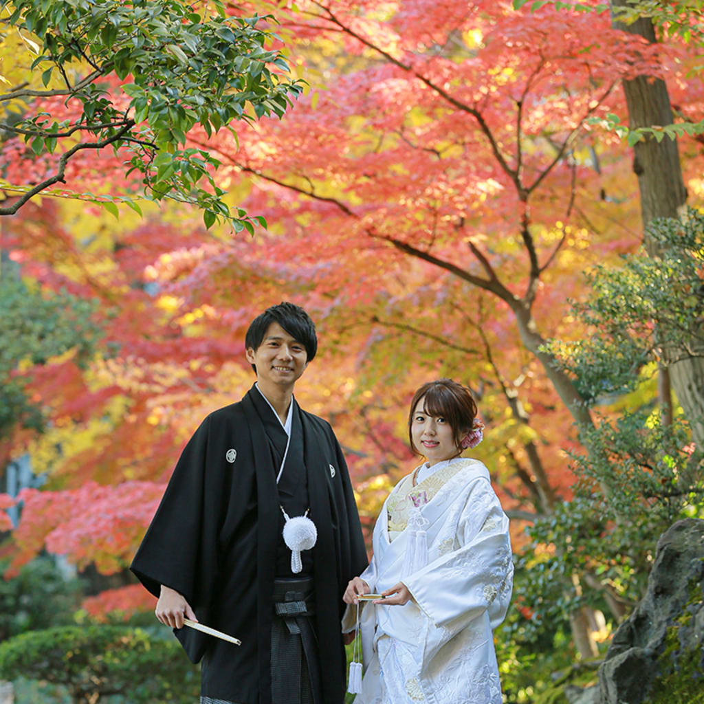 旧安田庭園 ＊ 紅葉