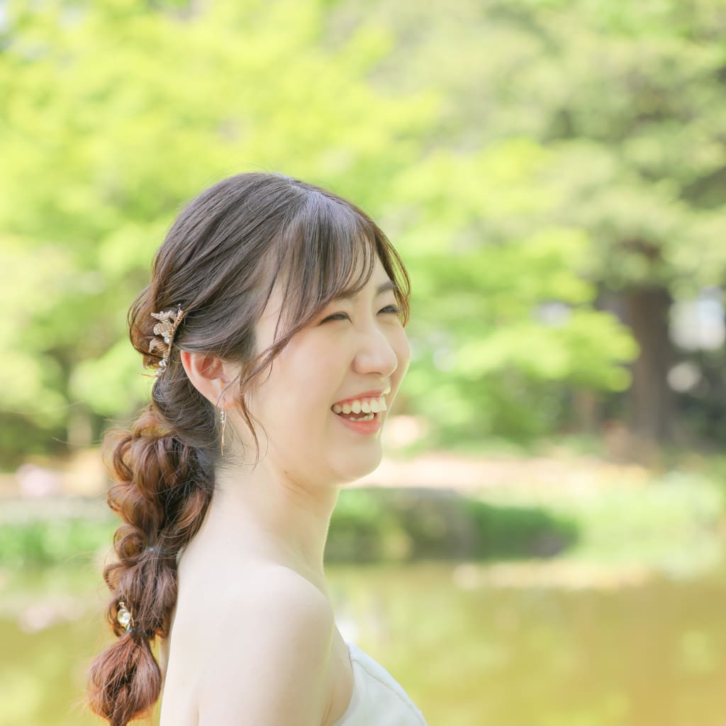 編み下ろしヘア