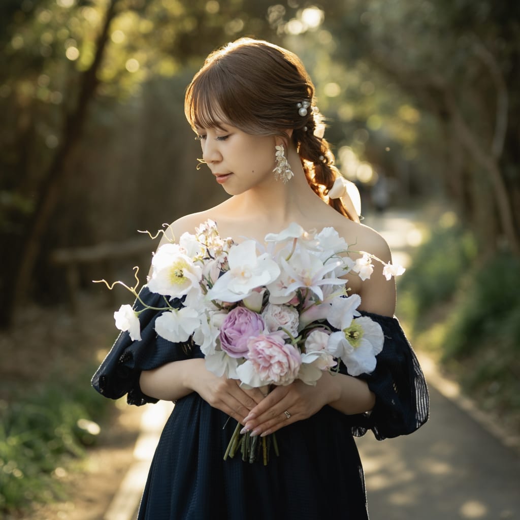 大人可愛いツイン編み下ろし